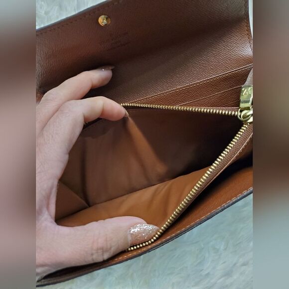 AUTHENTIC Louis Vuitton Sarah Wallet Canvas - Picture 5 of 13